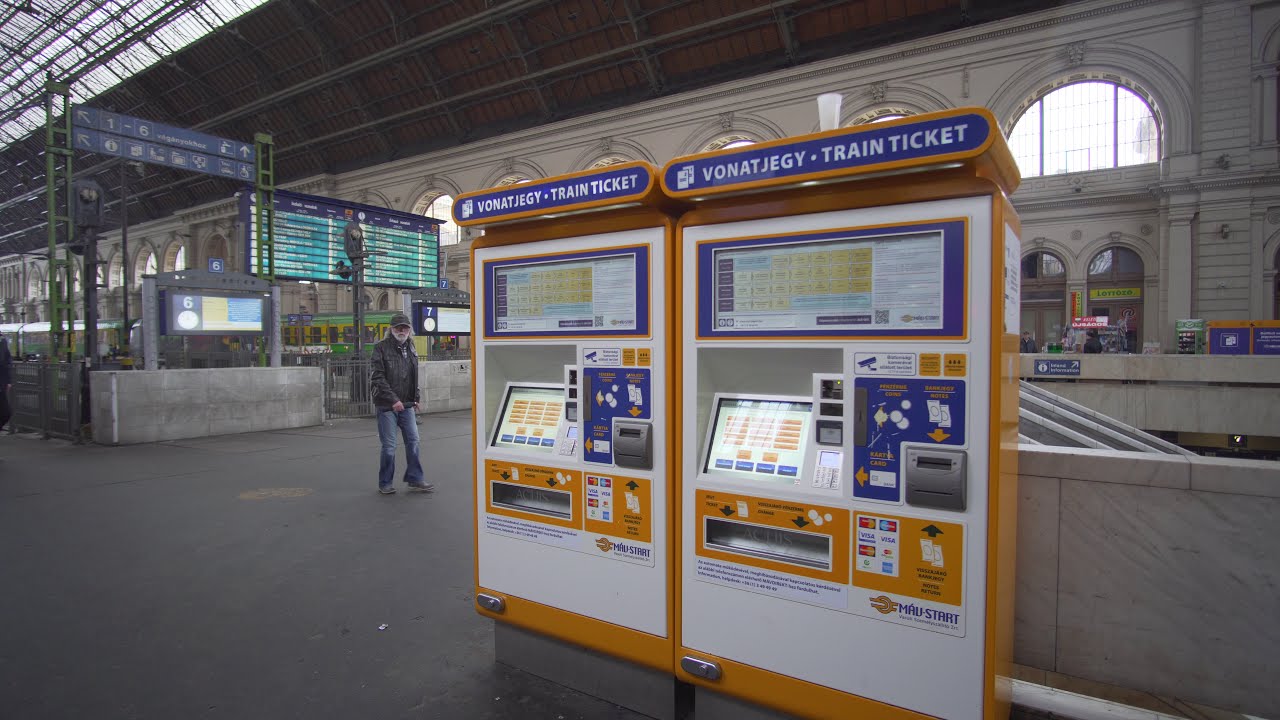 Hungary, Budapest, Keleti railway station - walking around