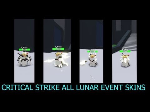 All Event Skins And Skin Gameplay Roblox Critical Strike Youtube
