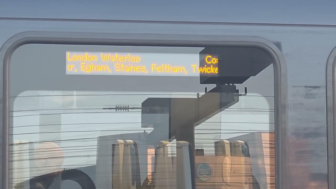 SWR Class 701 dot-matrix destination display at Reading Station