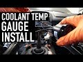 Installing an aftermarket coolant gauge in the Miata