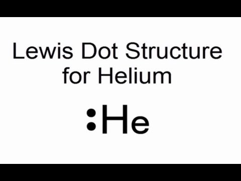 Lewis Dot Structure For Helium Atom  He