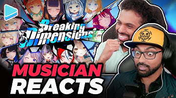Musicians Reacts to 【MV】Breaking Dimensions【hololive English Original Song】| First Time Reaction!