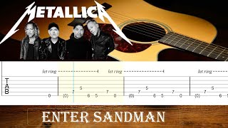 Metallica, Enter Sandman Guitarra Acústica (Tab)