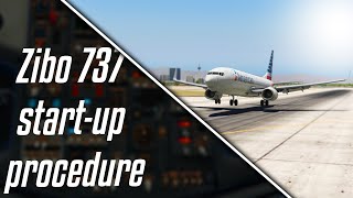 Zibo 737 startup tutorial in X-plane 11 -  Drishal MAC2