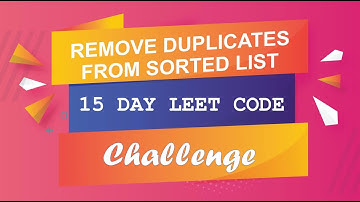 Remove Duplicates from Sorted List - Javascript Leetcode Problem - #15DaysofLeetcode