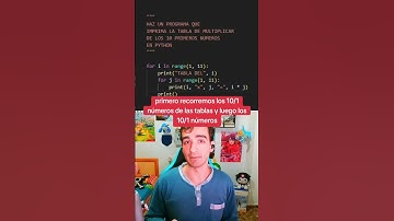 10 PRIMERAS TABLAS de MULTIPLICAR en PYTHON . . . #python #programacion #java #javascript