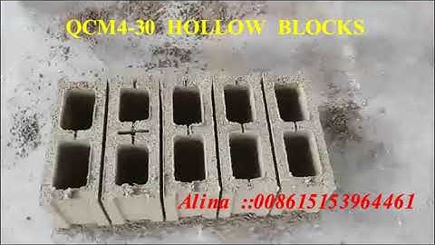 Moving egg laying concrete block making machine QCM4 30 type works by diesel engine