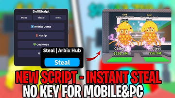 *INSTANT STEAL* Steal a Brainrot Script GUI Pastebin | FLY NOCLIP BASE TIMER INFINITI JUMP *NO KEY*