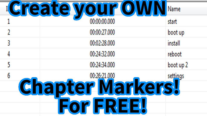 Free] Add chapters to your mp4 videos without ReRendering! (chapter titles  too!) - YouTube