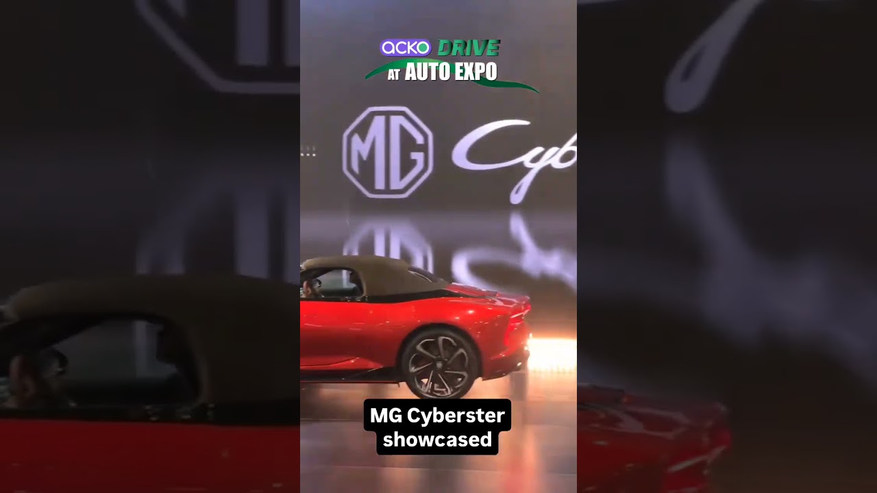 MG Cyberster Breaks Cover At Auto Expo 2025
