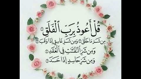 سورة الفلق 💚تلاوة عطرة للقارئ الشيخ وديع اليمني