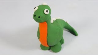 How to Easily Make a Dinosaur with Modeling Clay Step by Step