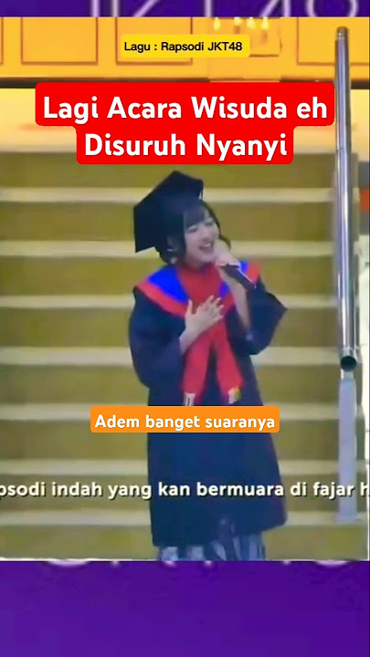 Oniel JKT48 Nyanyi di Acara Wisudanya #jkt48 #fjkt48 #wisuda #onieljkt48 #nyanyi #jpop #fypshorts