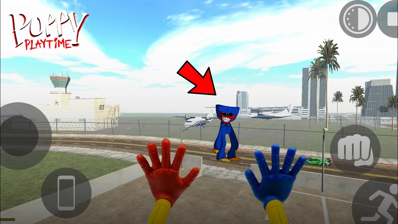 huggy buggy mod😍poppy playtime in Indian bike 3D - YouTube