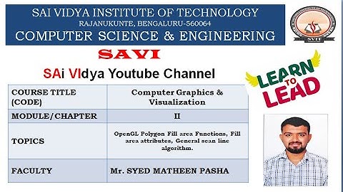 Module 2 - Fill Area Primitives