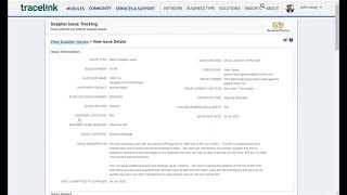 Issue Tracking and Change Management Raw Materials Change Demo