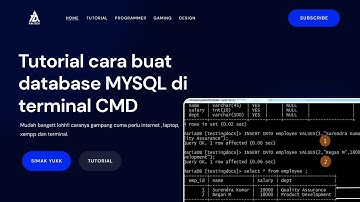 Cara membuat Databese dan table Mysql di Xampp Menggunakan CMD