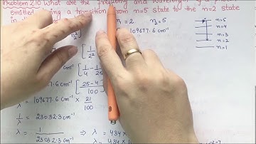 What are the frequency and wavelength of a photon emitted during a transition from n=5 state.....