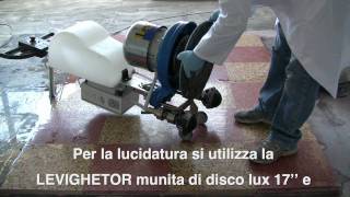 Levigatura e Lucidatura Graniglia con Klindex Levighetor 645 - Video Corso Dimostrativo