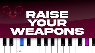 deadmau5 - Raise Your Weapon (piano tutorial)