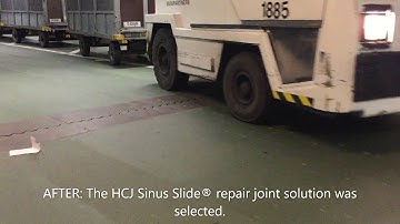 Before and after video of floor joint - HCJ Sinus Slide® repair joint