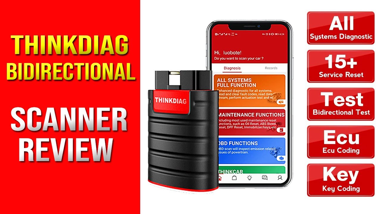 THINKDIAG MINI - Bluetooth OBD2 Scanner Diagnostic Tool, OE Full-System Car  Scanner for iOS & Android, Check Engine Light Fault Code Reader & Scan