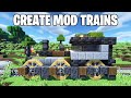 Create mod trains in minecraft are insane