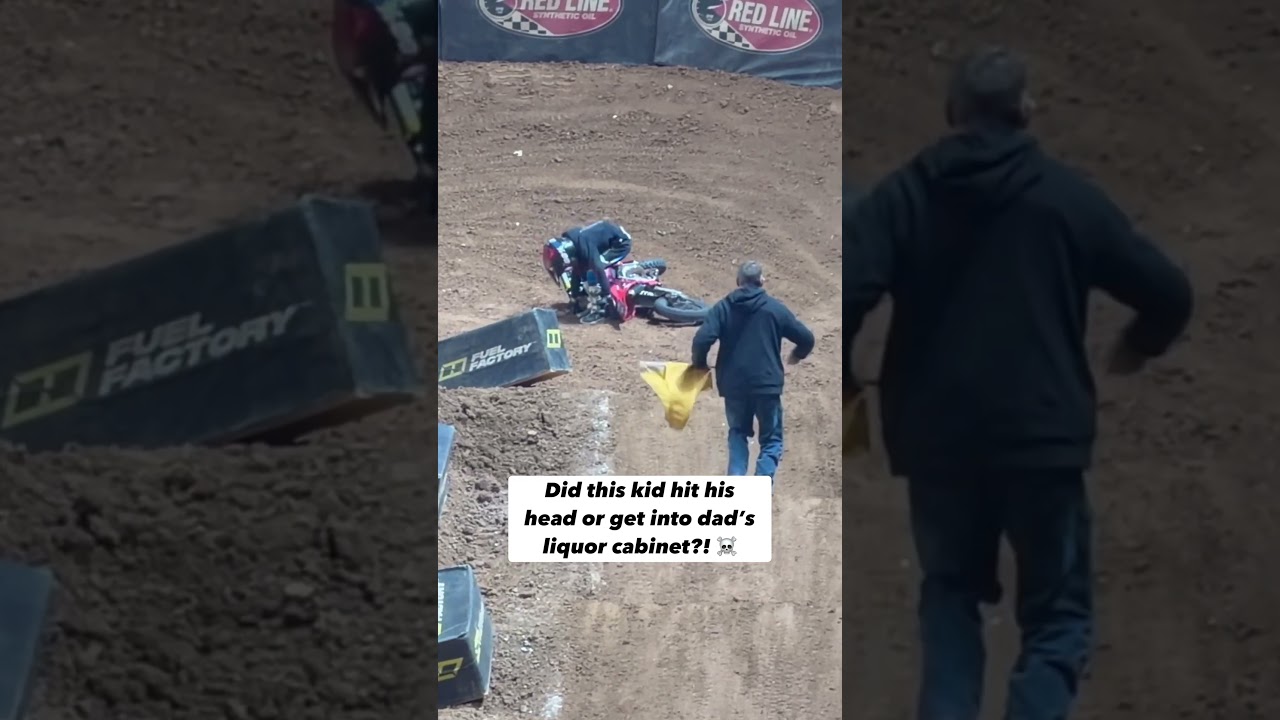 What Was Going on With This Kid?! #crash#dirtbike#motocross#racing#fyp#iphone#viral#bike#rider#race