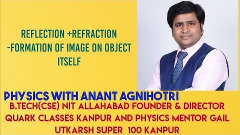 REFRACTION AT PLANE SURFACE||PART 10||PHYSICS FOR JEE/NEET/CL-12 BY ANANT AGNIHOTRI||QUARK CLASSES