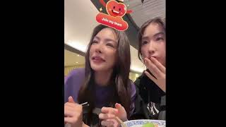 (Subs) Faye & Yoko was live with a dinner and just cute with each other =) #fayeyoko