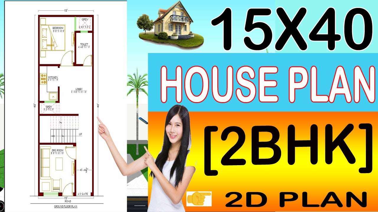 15 40 House Plan 2Bhk 15 40 House Map 