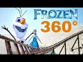 [360° VR] FROZEN Disney's movie rollercoaster POV 360 도 롤러코스터 탐험 ジェットコースター