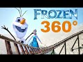 [360° VR] FROZEN Disney's movie rollercoaster POV 360 도 롤러코스터 탐험 ジェットコースター