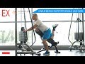 Workoutic - Hamstrings Exercises - SINGLE LEG CABLE BENCH SUPPORT LEG CURL