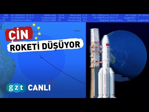 🔴ÇİN ROKET DÜŞME ANI CANLİ İZLE