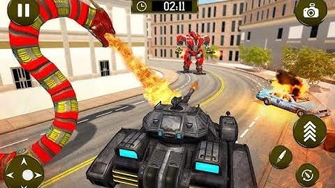 Snake Robot Transformation Anaconda Attack Game | Gameplay