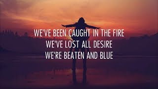 Video thumbnail of "Bazzi – caught in the fire // lyrics"