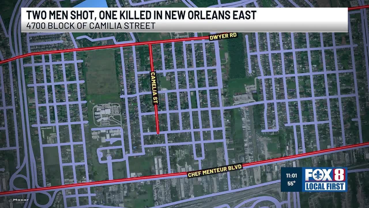 One dead, one injured in shooting in New Orleans East, police say - YouTube