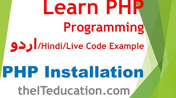 Best #PHP Tutorial URDU Hindi Class Lectures Installation