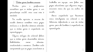 REDAÇÃO - TEXTO DE OPINIÃO - EXEMPLO