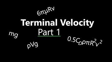 Terminal Velocity of a Sphere in a Medium - Physics for the Advanced  -HVMANITAS