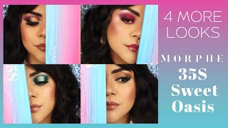 MORPHE 35S Sweet Oasis Palette + Mini Lipgloss Trio | 4 MORE LOOKS