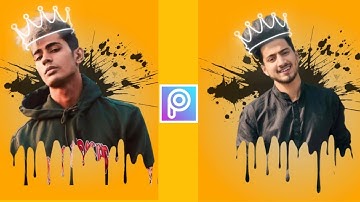 PicsArt Creative Dripping Effect | PicsArt Photo Editing | PicsArt Splatter Effect || ma tech tips