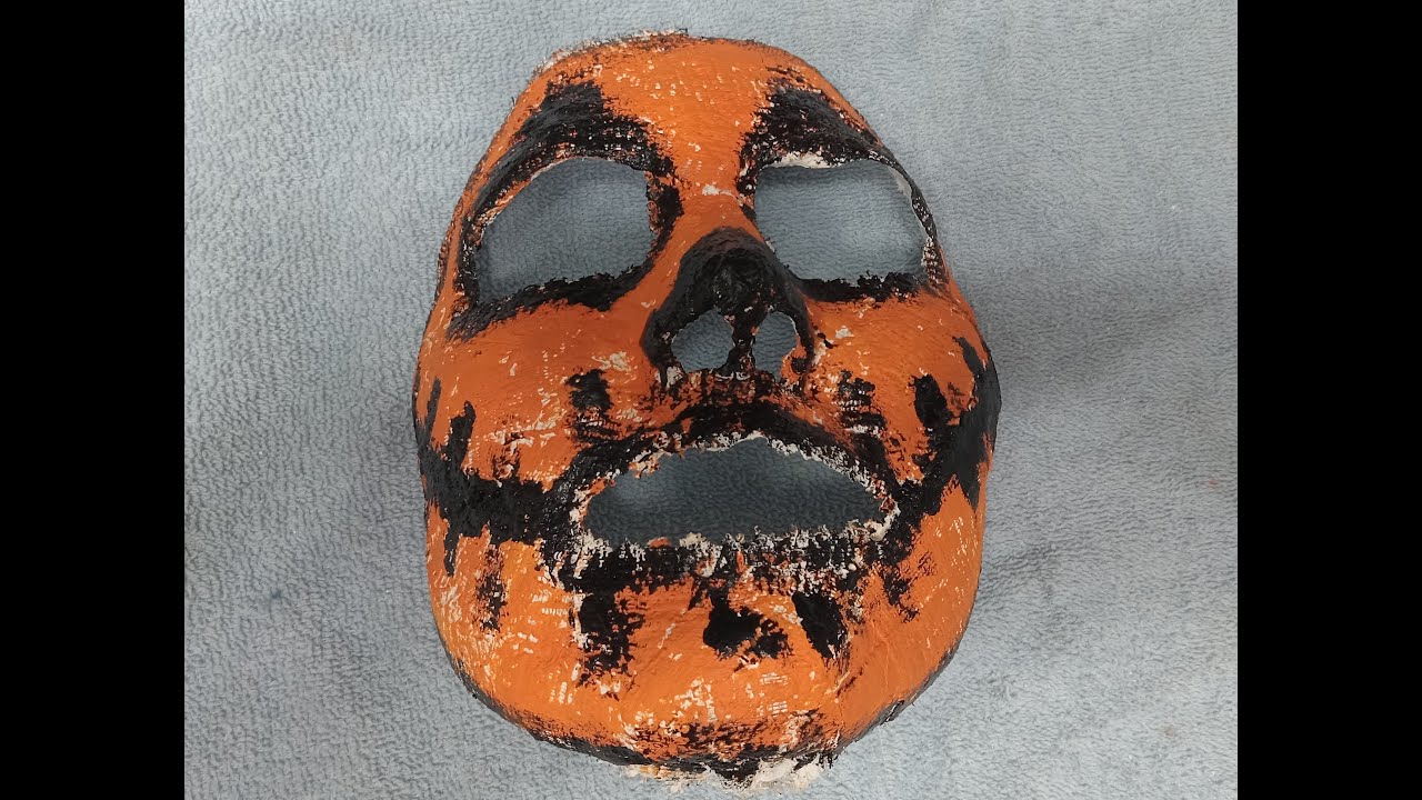 Jack-O-Lantern Corpse Painted Mask - DIY Tutorial | Tinmans Corner