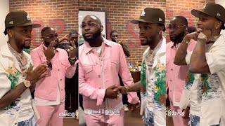 Davido Party and Cruise with Toosii Back Stage after his Performance in Boston