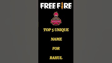 Free fire unique name for Rahul🔥| #shorts #viral #freefire