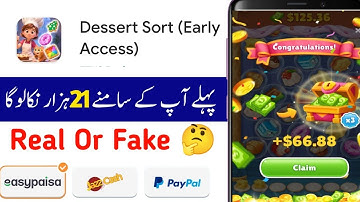 Dessert Sort App Real Or Fake | Dessert Sort Game Withdrawal Proof | Se Paise Kaise Nikale | Review