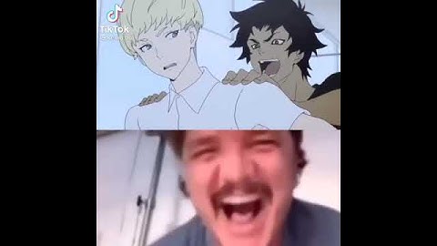 Pedro Pascal crying with devilman crybaby