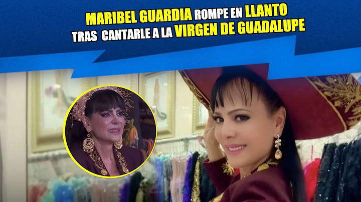 Maribel Guardia rompe en llanto tras cantarle a la Virgen de Guadalupe...😭 ¿Por su hijo?😔