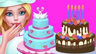 Bakery Cooking 3D Girl Barbie Doll Playing Colors Dress Up Cake Shop Kids' Game Satisfying Video screenshot 3